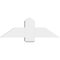 Ekena Millwork Eugene Architectural Grade PVC Gable Bracket, 36"W x 12"H x 4"D x 6"F, 8/12 Pitch GBP036X12X0406EUG00 - alternate 3